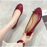 Women's Casual Patent Leather Korean Shoes